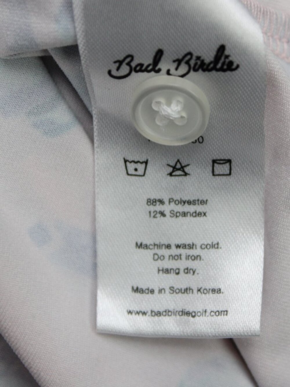 Bad Birdie The Ranch Polo Shirt Mens Large Pink Cactus & Cow AOP Short Sleeve - Picture 7 of 11